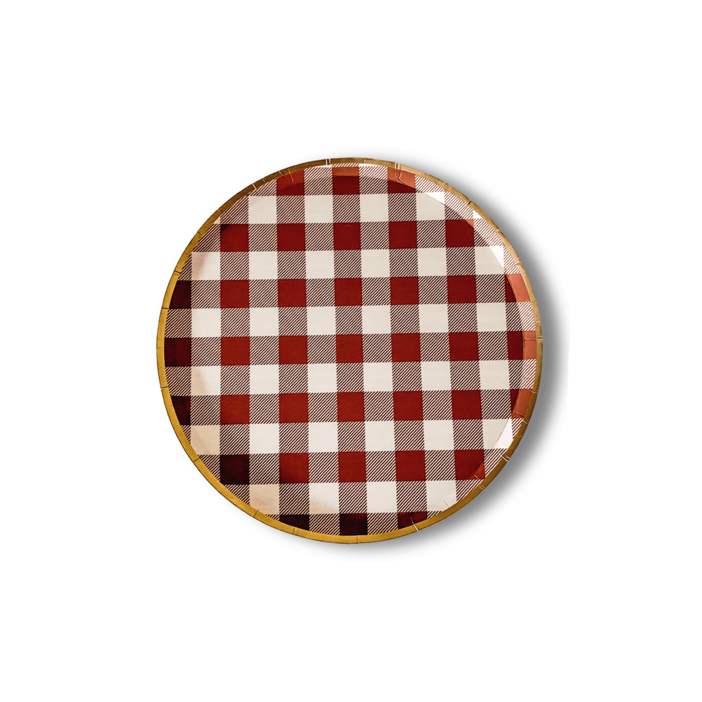 Fall Plaid Dessert Plate (8pcs)