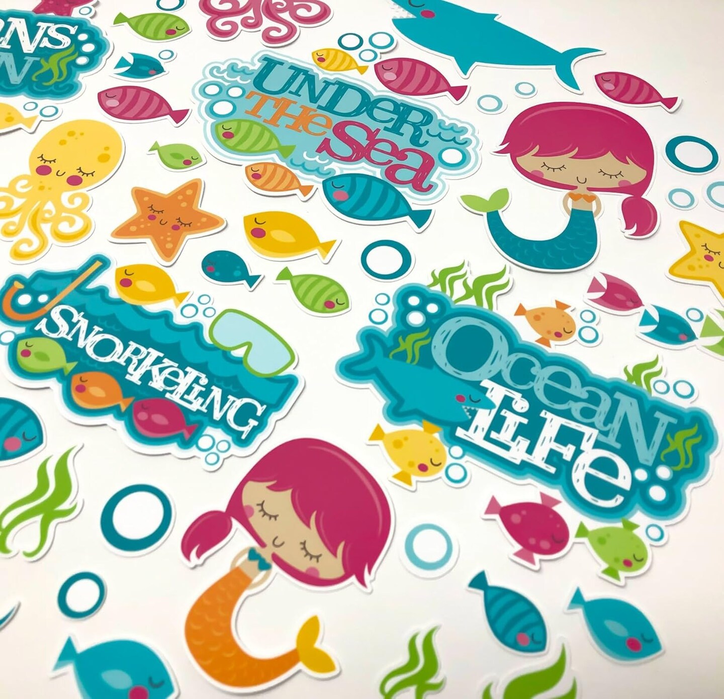 Paper Die Cuts - Under The Sea - Over 60 Cardstock Scrapbook Die Cuts