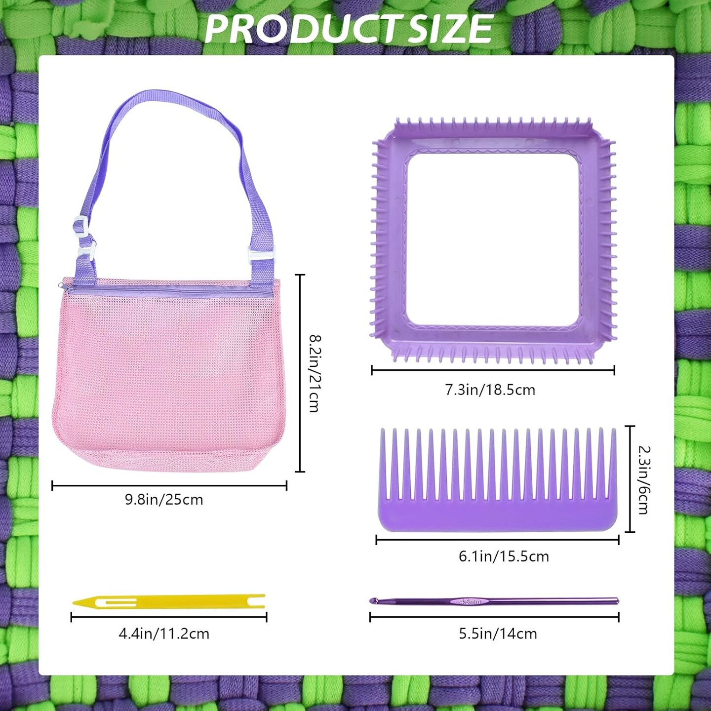 Weaving Loom Kit with 400 Weaving Loops of 10 Colors