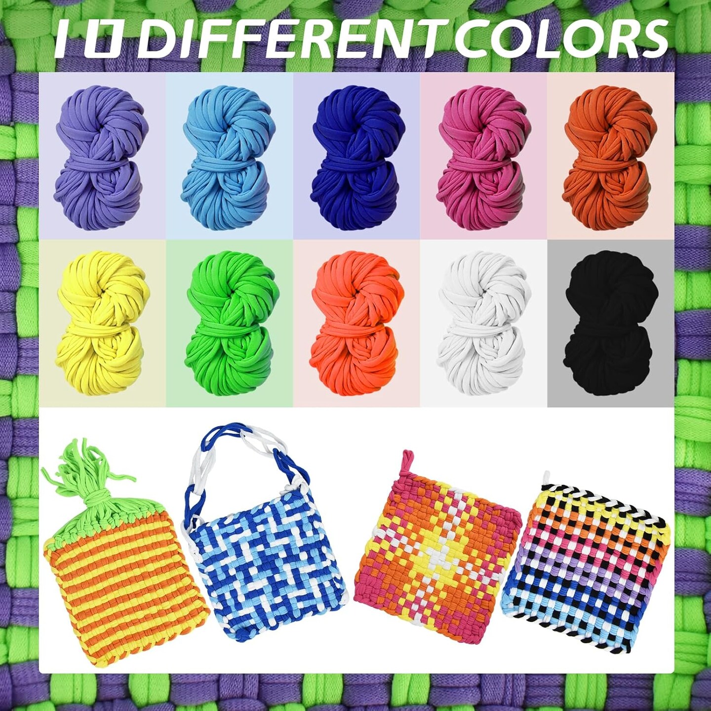 Weaving Loom Kit with 400 Weaving Loops of 10 Colors