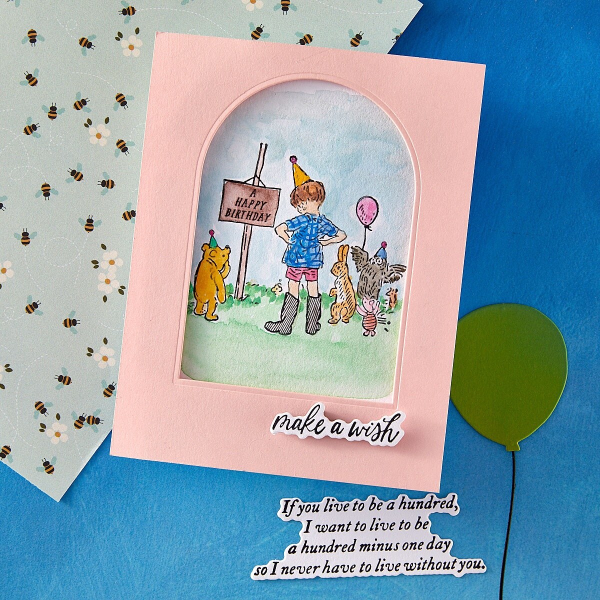 BetterPress Plates From Say Cheese Classic Pooh Birthday-Celebration Moments