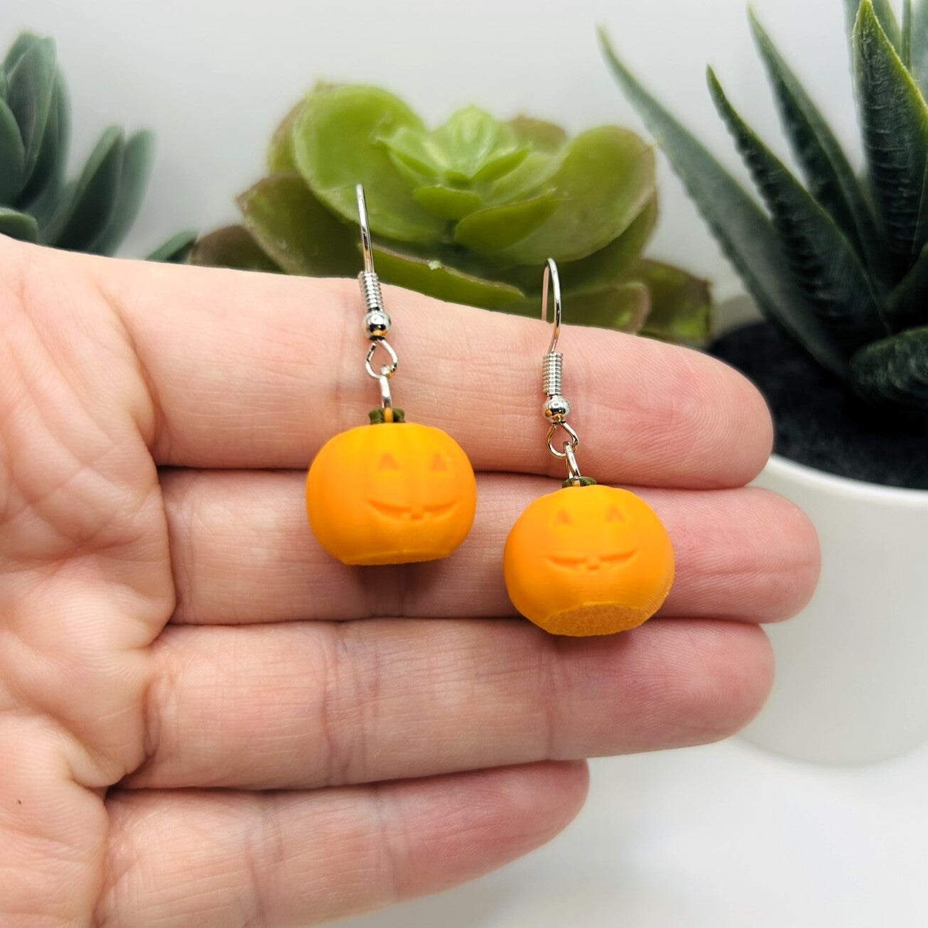 Halloween Jack-O-Lantern Earrings