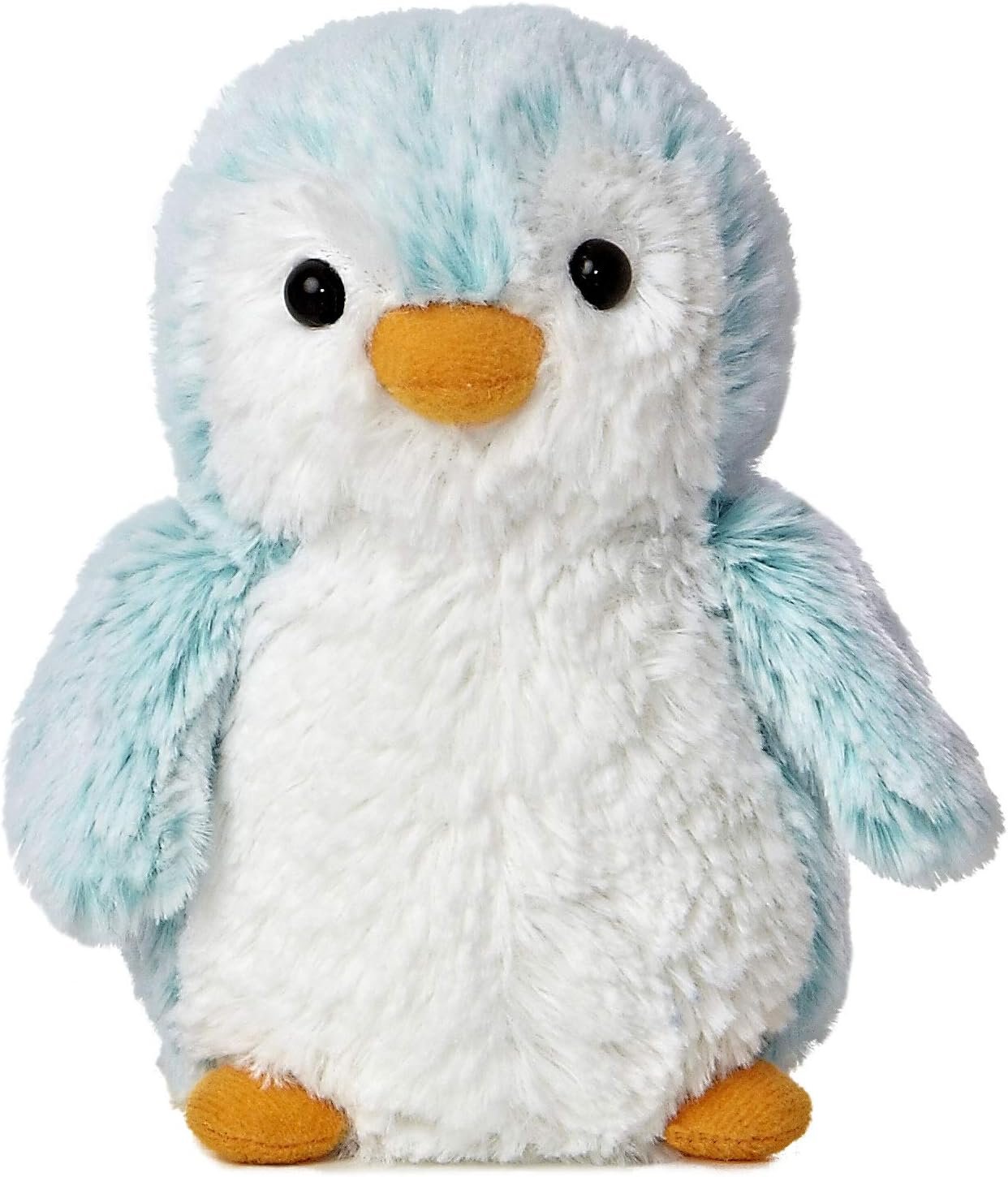 Aurora® Playful Pompom Penguin™ Brights Stuffed Animal - Vibrant Companions - Endless Fun - Blue 6 Inches