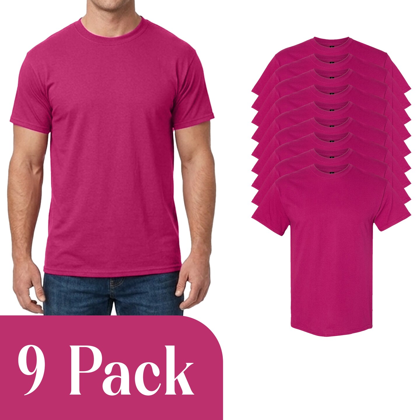 Gildan Craft-Ready Heavy Cotton T-Shirt, Adult's Berry DIY Project Blank Shirt