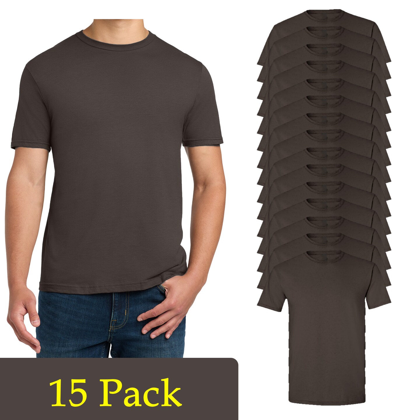 Gildan DIY Printing Dark Chocolate Shirt, Unisex Softstyle Craft T