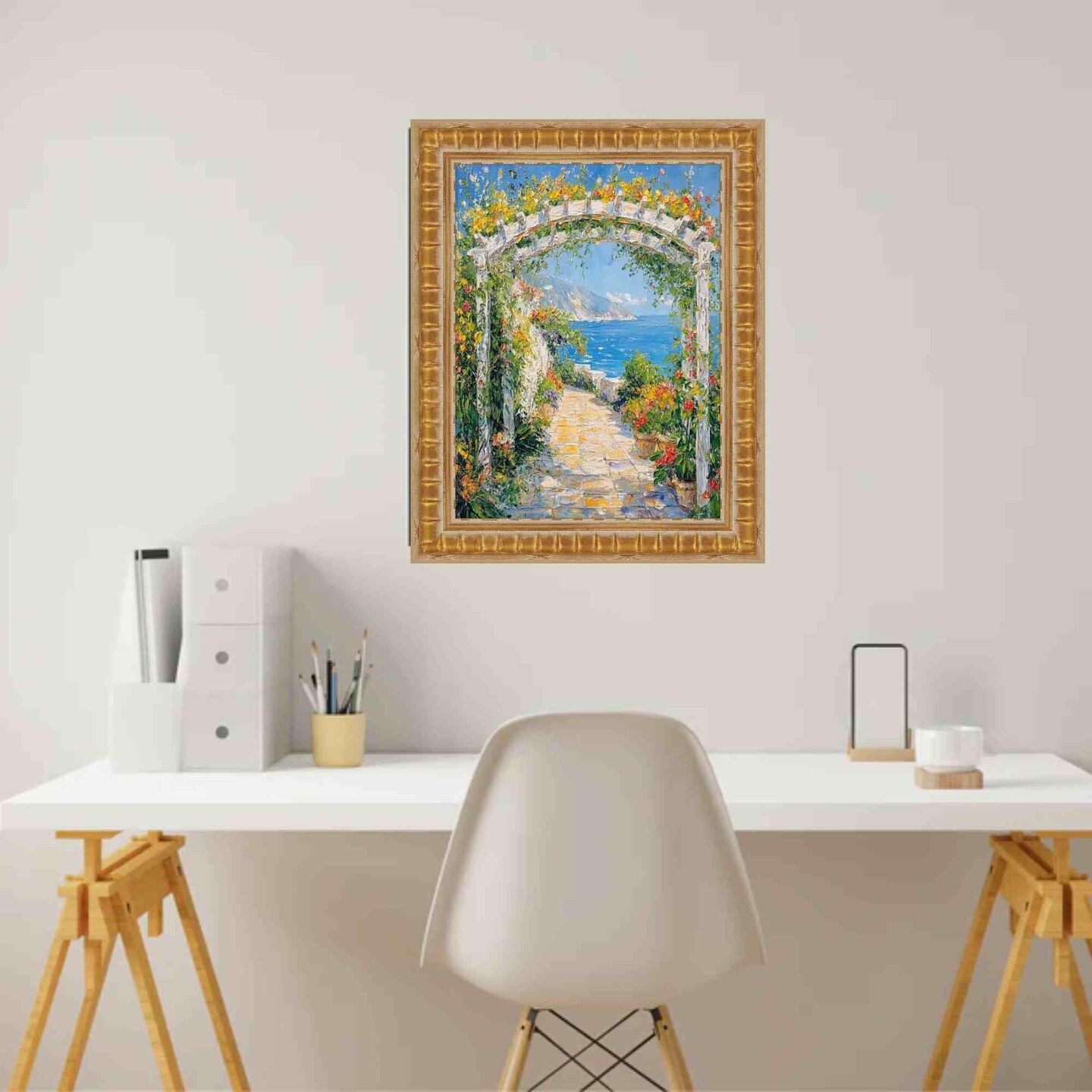 Gladiator Gold Ribbed Picture Frame 12x24 frame