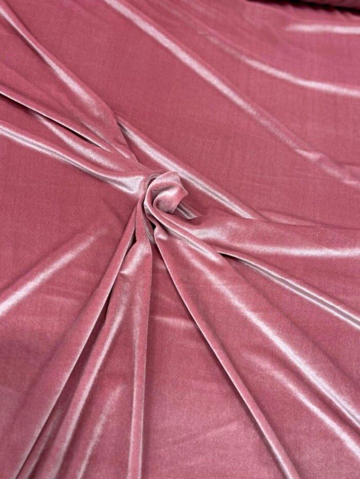 1 Yard Stretch Velvet Fabric Soft Durable Spandex Blend for Upholstery Events &#x26; Decor
