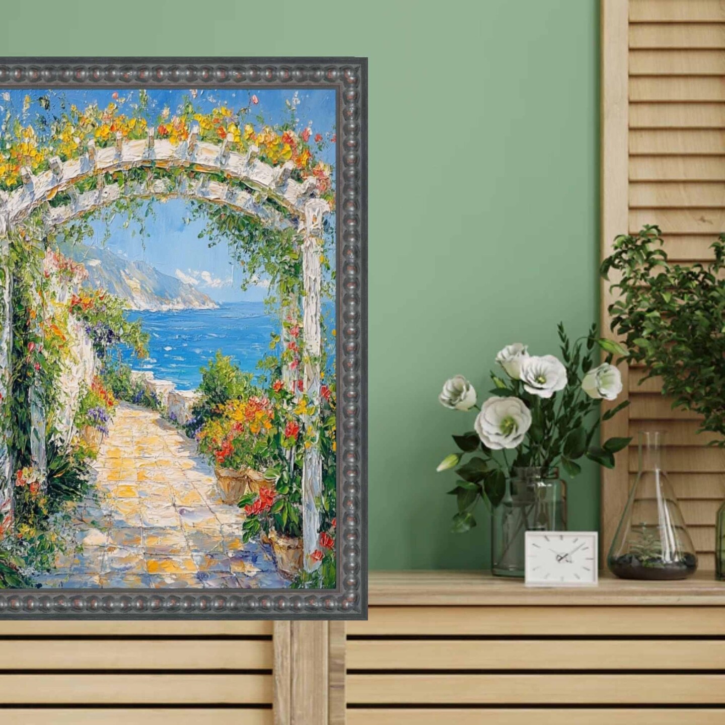 Slim Gotham Black Beaded Picture Frame 10x12 frame