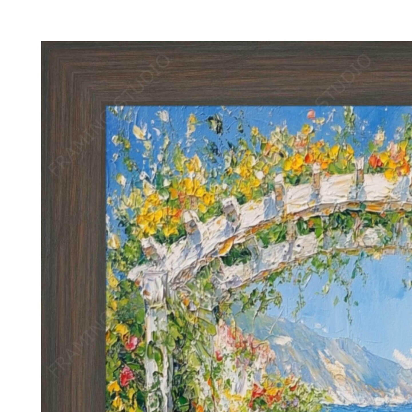 Weathered Black Wooden Grain Picture Frame 13x16 frame