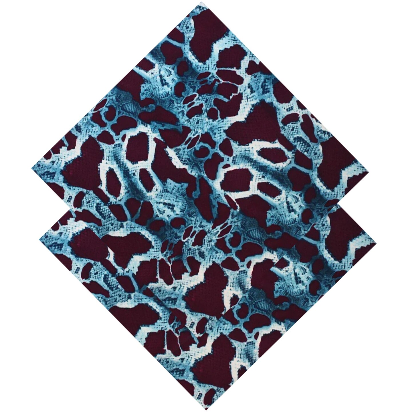 Purple Snake Skin Printed Spandex Fabric