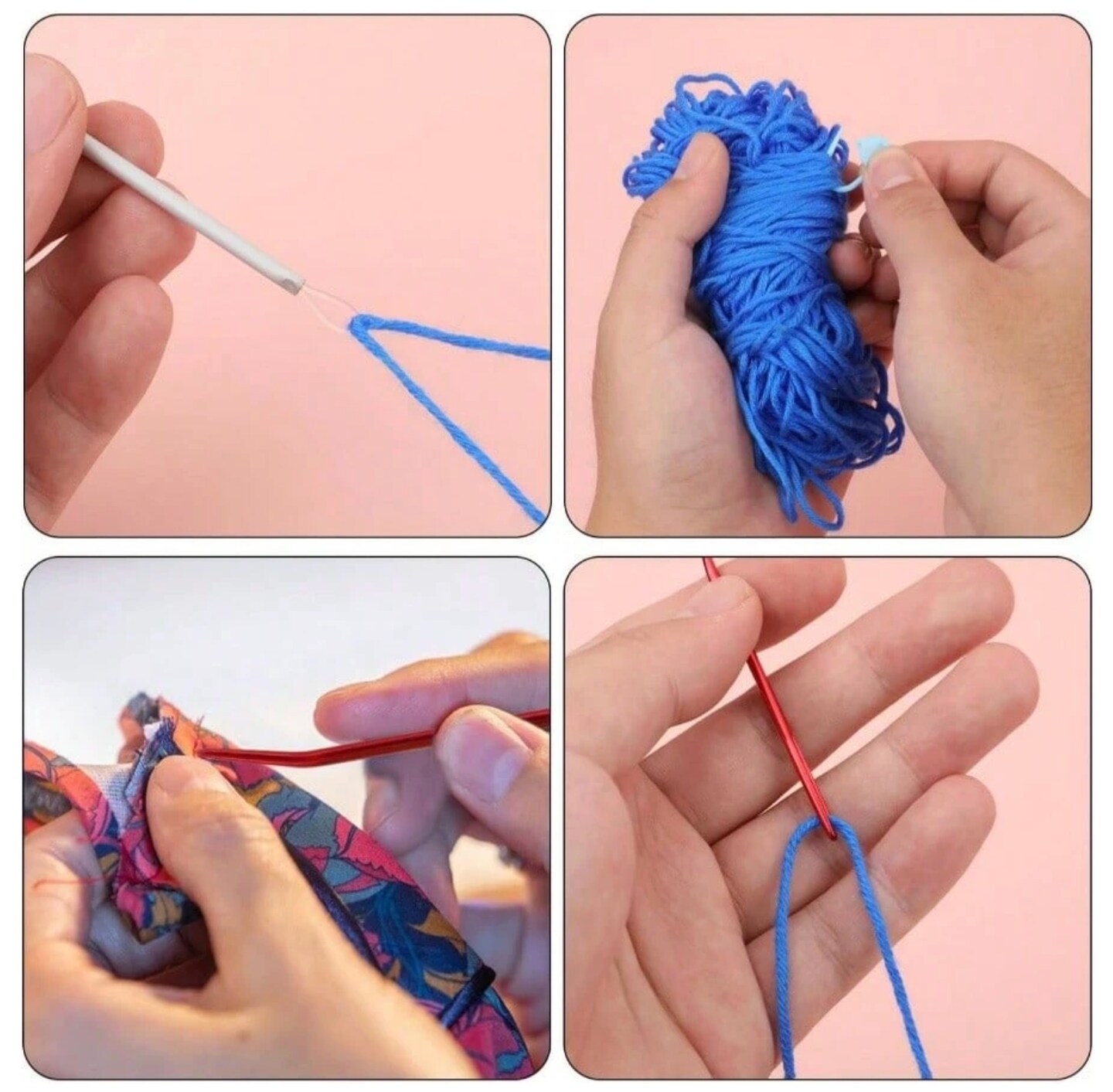 59-Piece Large Eye Sewing & Craft Needles Kit – Bent Tip, Big Eye Needles for Yarn, Embroidery, Darning, Crochet, Quilting & Beading