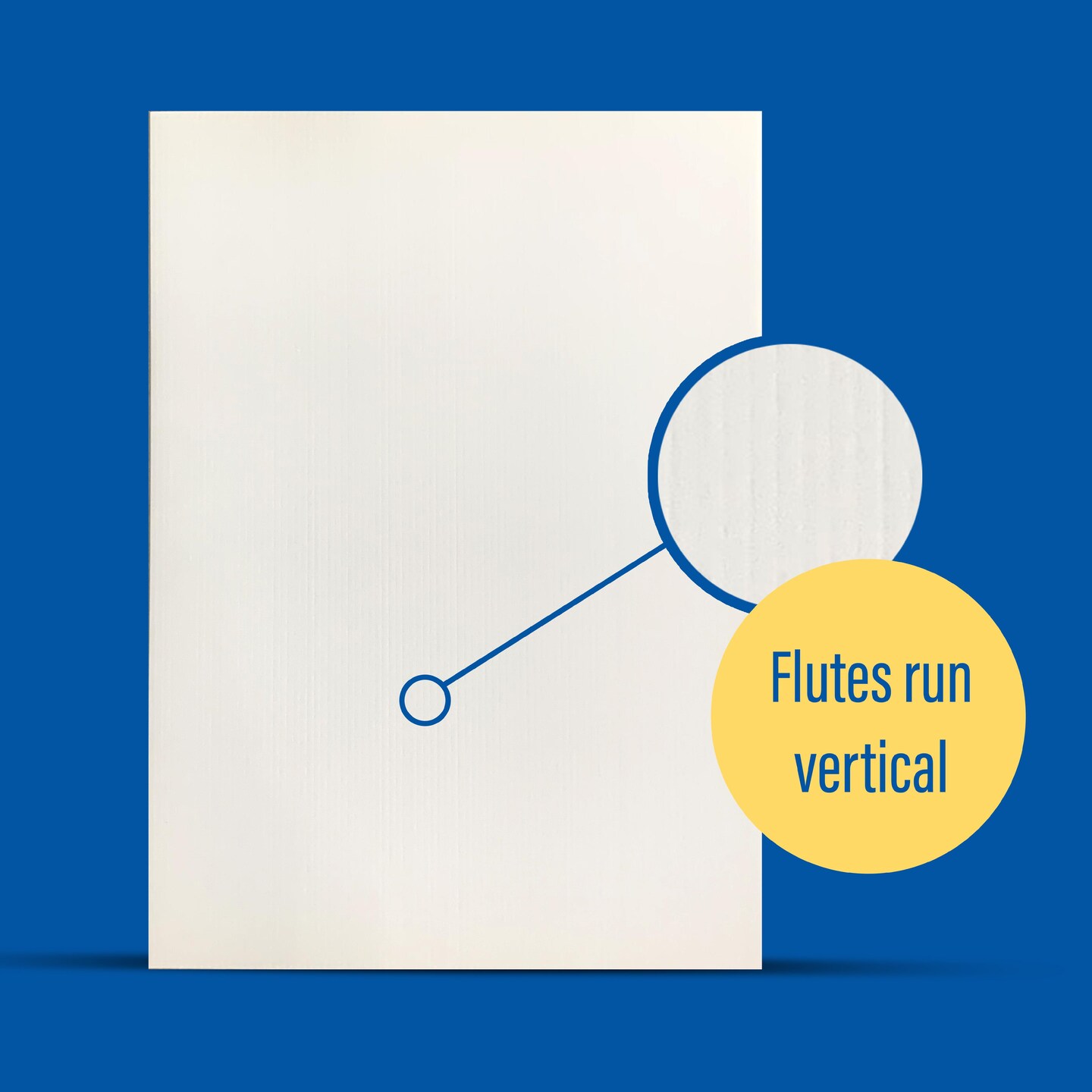 Flipside Products 20" x 28" Premium Corrugated Plastic Project Sheets, Trifold Divider, 3/16" Thick, Waterproof, Signs, Photo Display, Craft Project