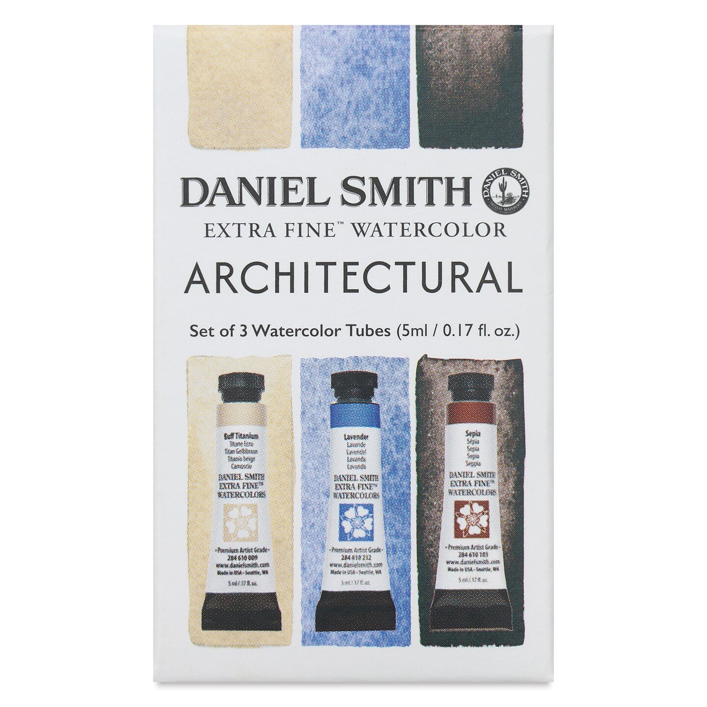Daniel Smith Extra Fine Watercolor - Set of 3, Architectural, 5 ml Tubes