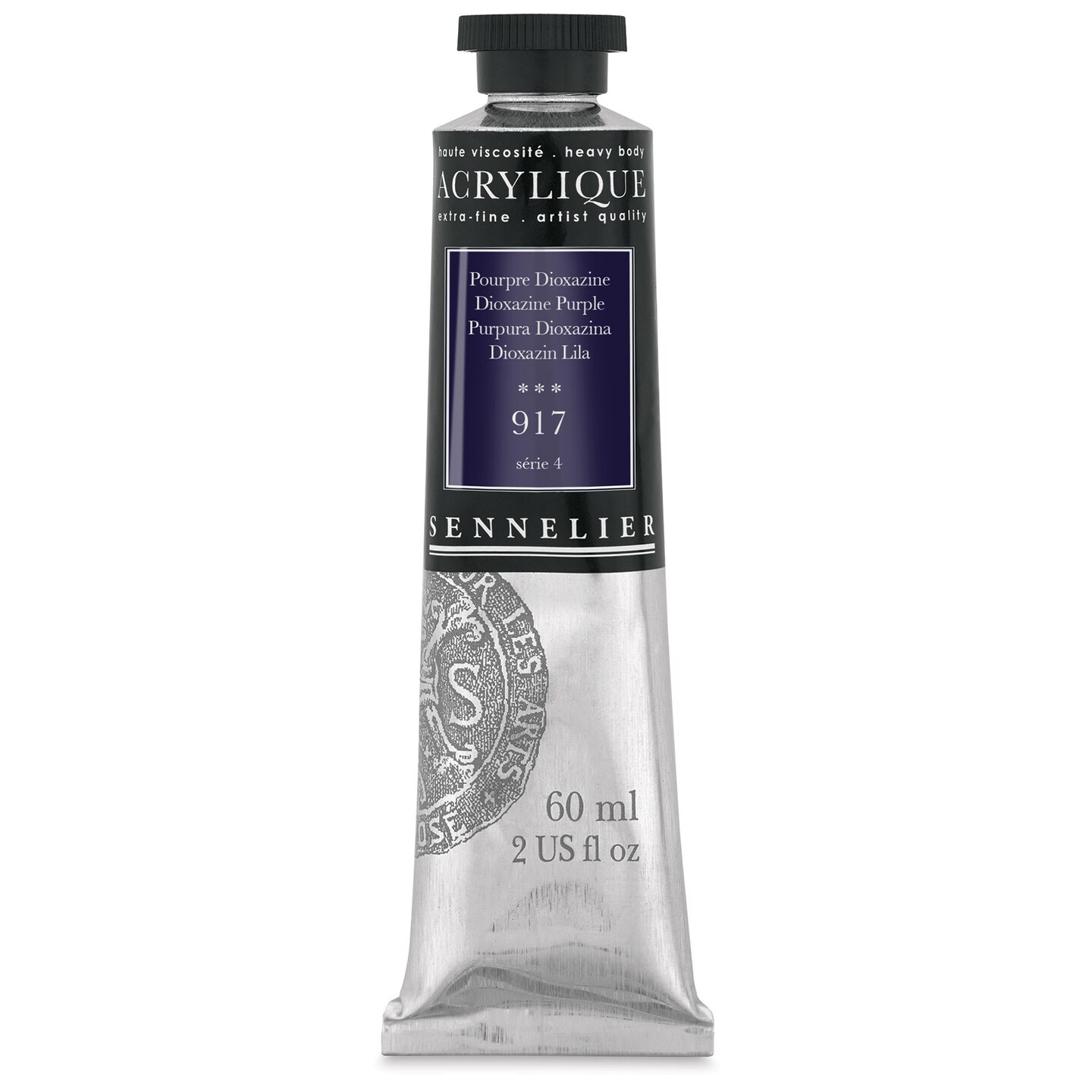 Sennelier Extra-Fine Artist Acryliques - Dioxazine Purple, 60 ml tube