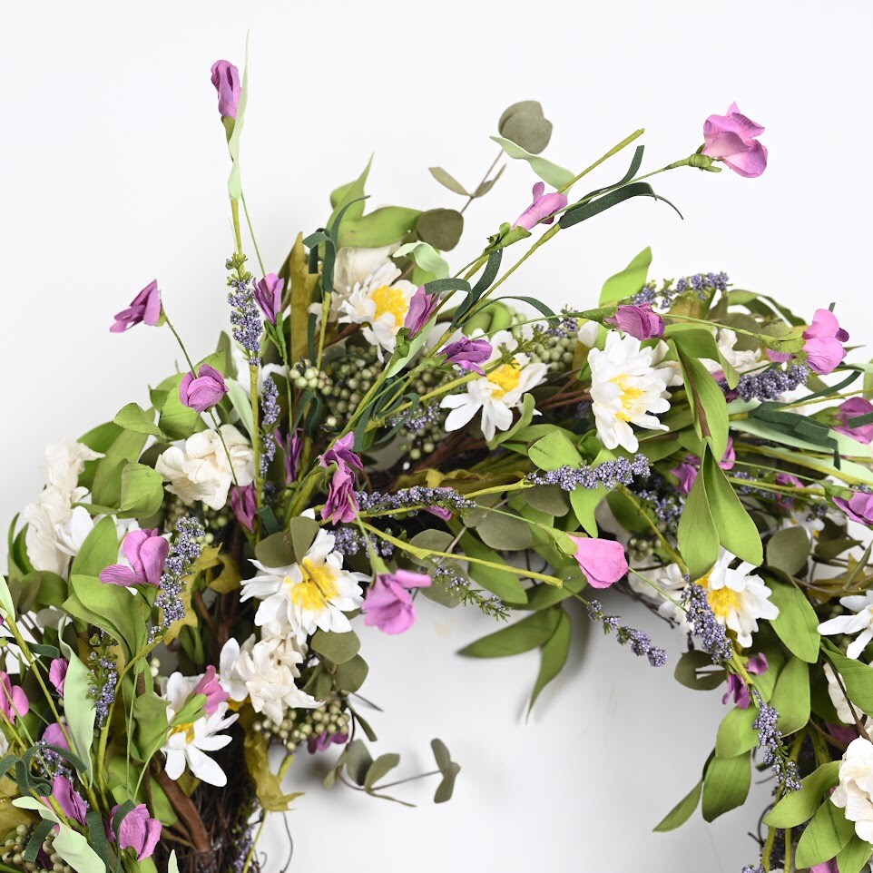 Wildflower Meadow Wreath | Spring Summer Cottage Front Door Decor