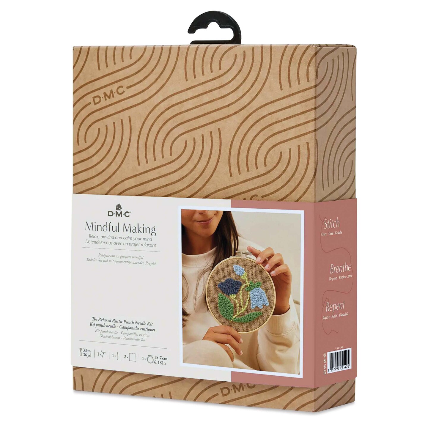 DMC Mindful Making Beginner Punch Needle Kit - Relaxed Rustic