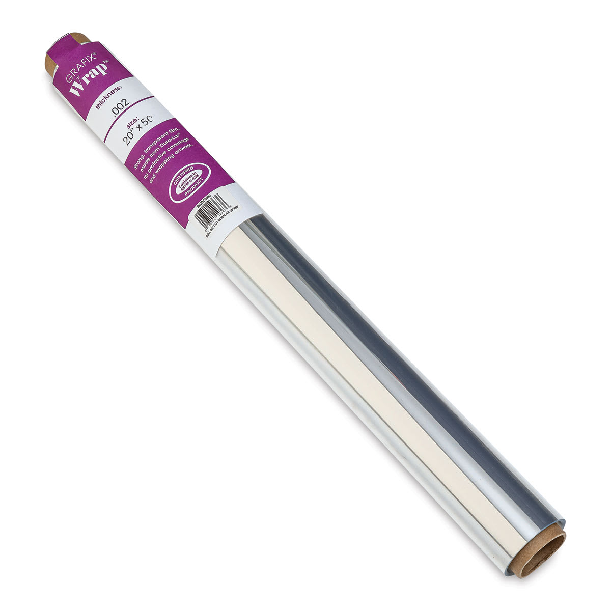 Grafix Dura-Lar Clear Acetate Alternative - 20" x 50 ft x .002", Wrap Roll