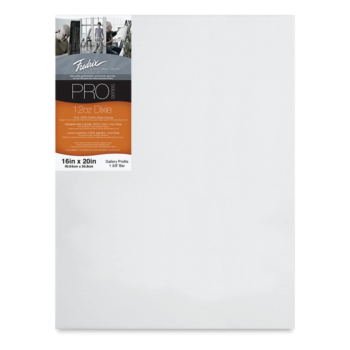 Fredrix Pro Series Dixie Gallery Profile Canvas - 16" x 20", 1-3/8" Profile