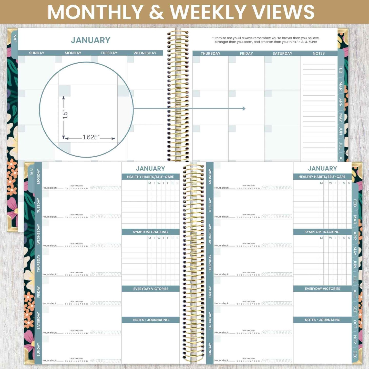 bloom daily planners Chronic Illness Planner, Chronically Resilient