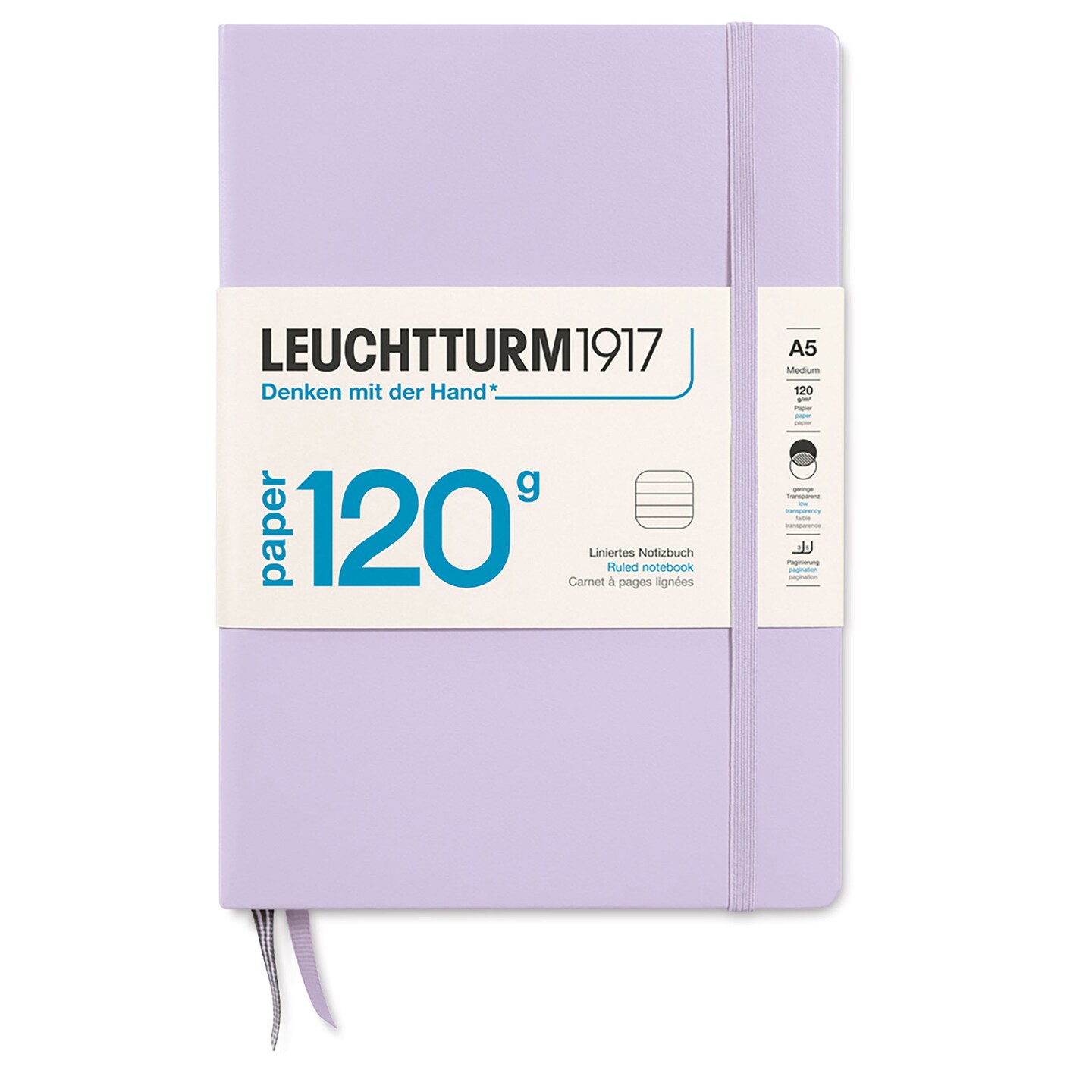 Leuchtturm1917 Edition 120G Notebook - Lilac, 5-3/4" x 8-1/4", Ruled