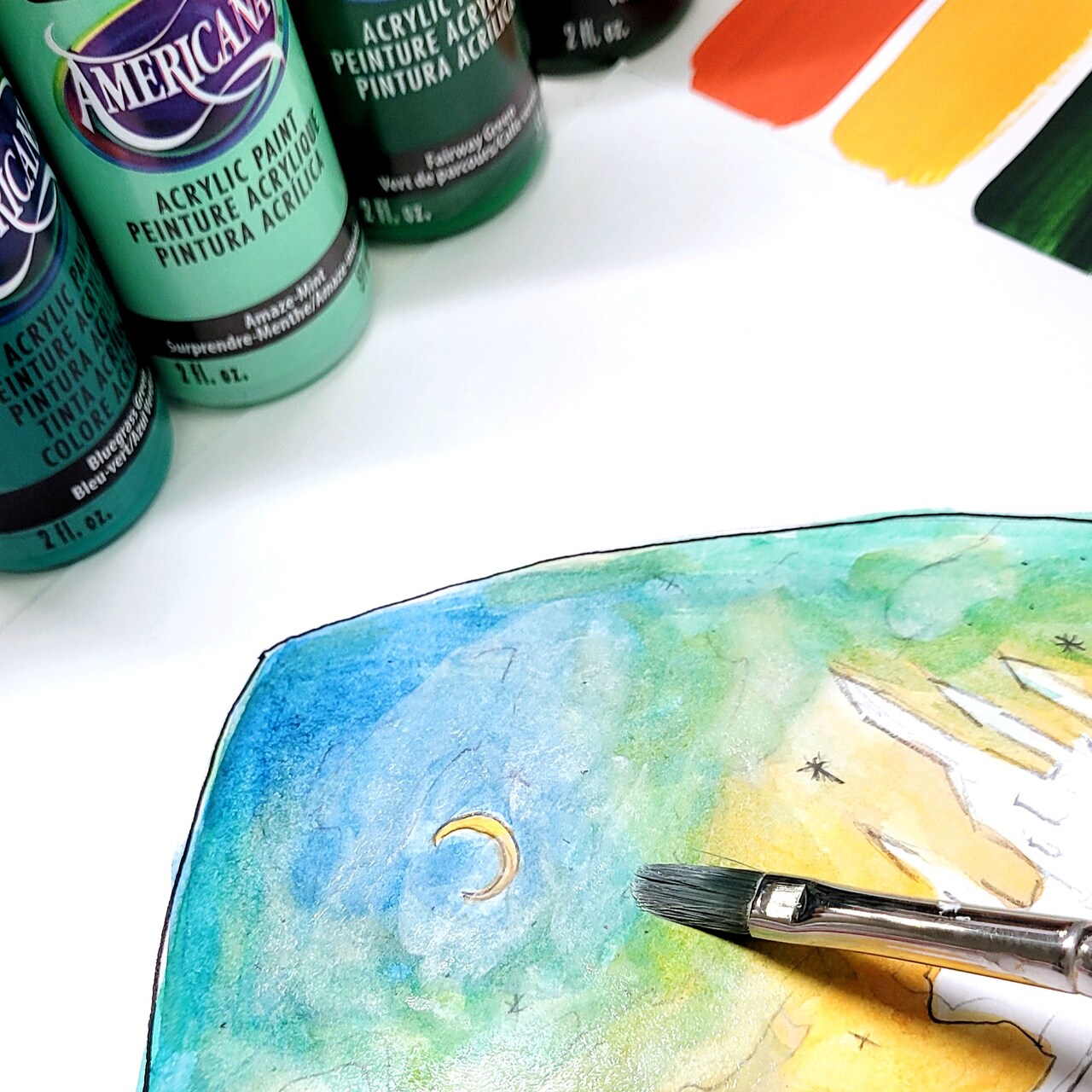 Decoart Painted Castle View