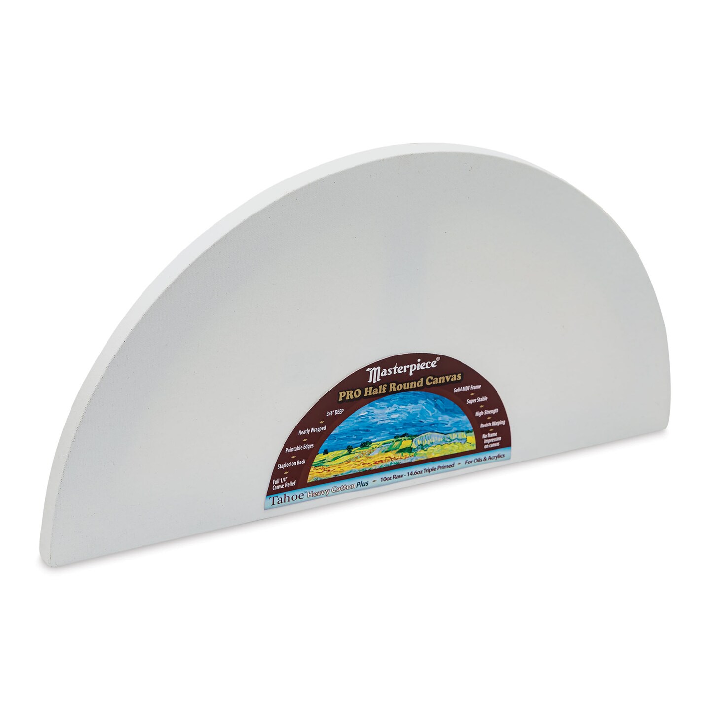 Masterpiece Tahoe Cotton Canvas Shape - Half Round, 10" x 20"