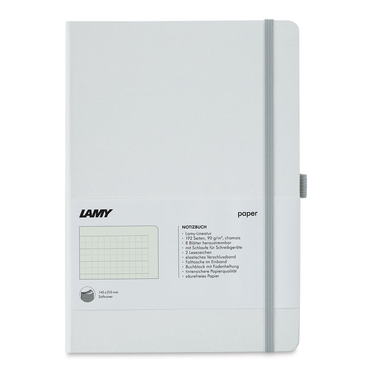 Lamy Softcover Notebook - White, Dot-Grid-Rule, 8-1/4