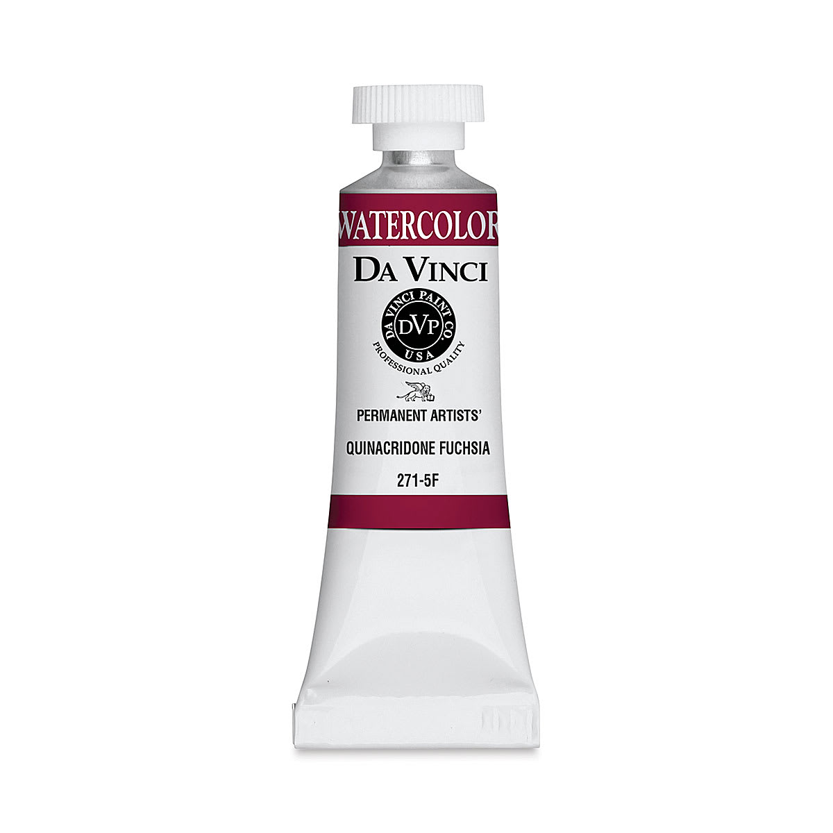 Da Vinci Artists' Permanent Watercolor - Quinacridone Fuchsia, 15 ml tube