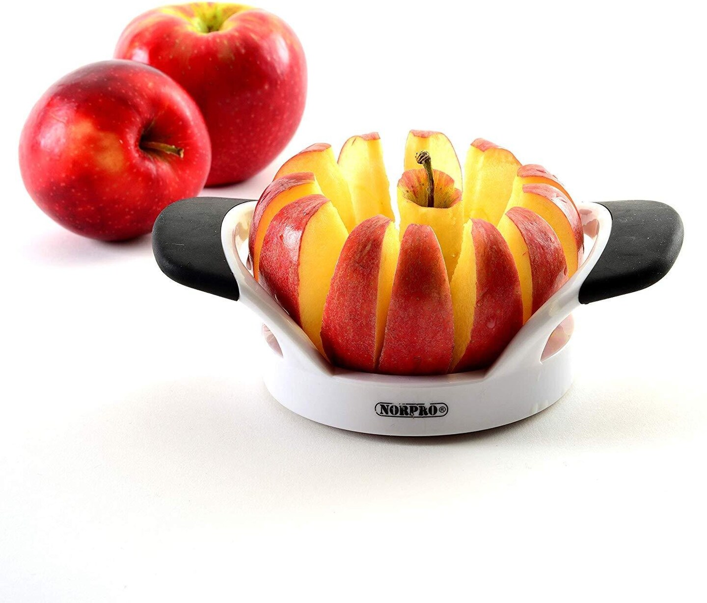 Norpro Grip-EZ 12-Section Stainless Steel Blade  Apple Slicer / Fruit Wedger and Corer