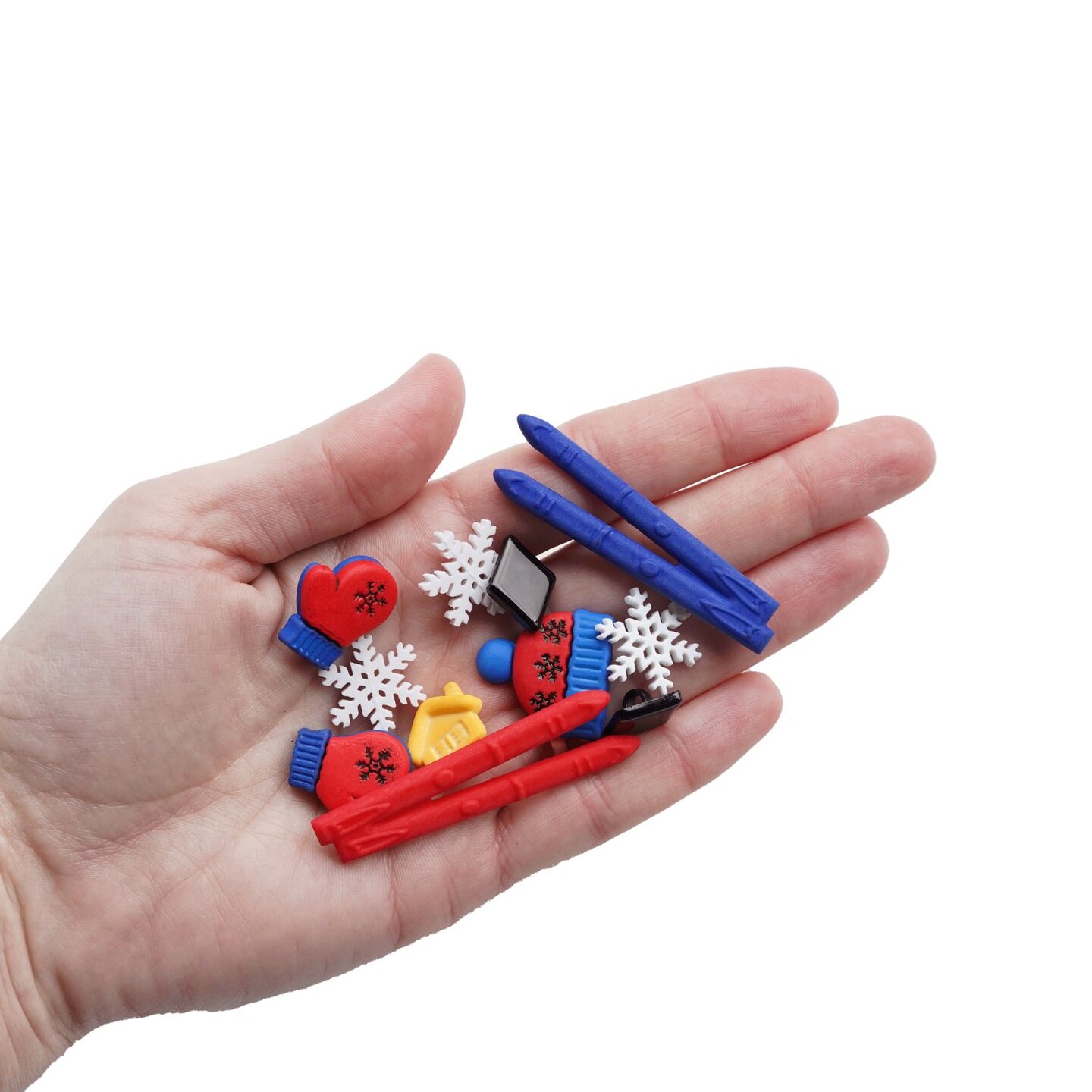 Assorted Sports Buttons – 50+ Piece Set for Sewing, Scrapbooking & DIY Crafts – Football, Baseball, Soccer, Golf & Skiing