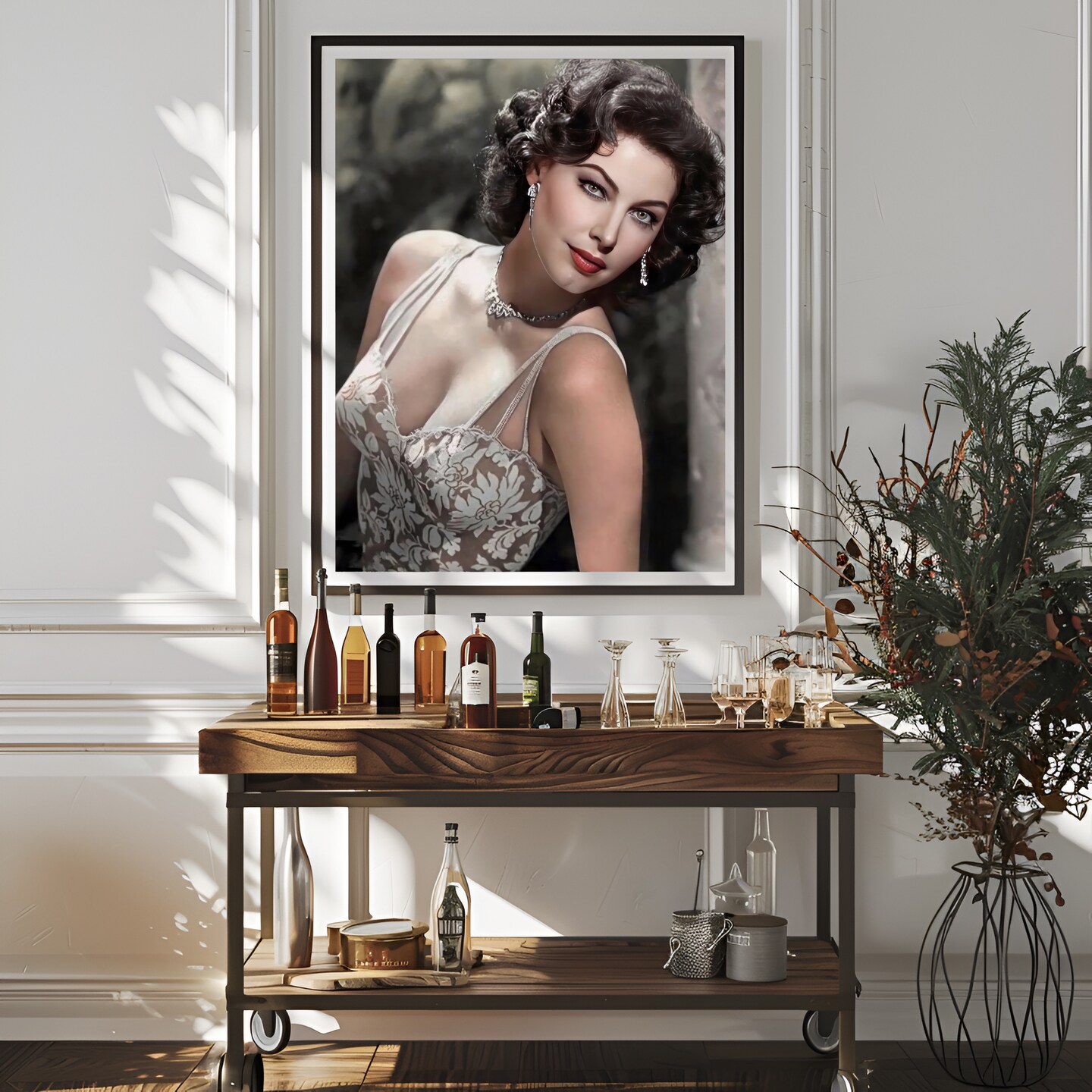 Ava Gardner studio portrait c. 1950's, color, multiple sizes