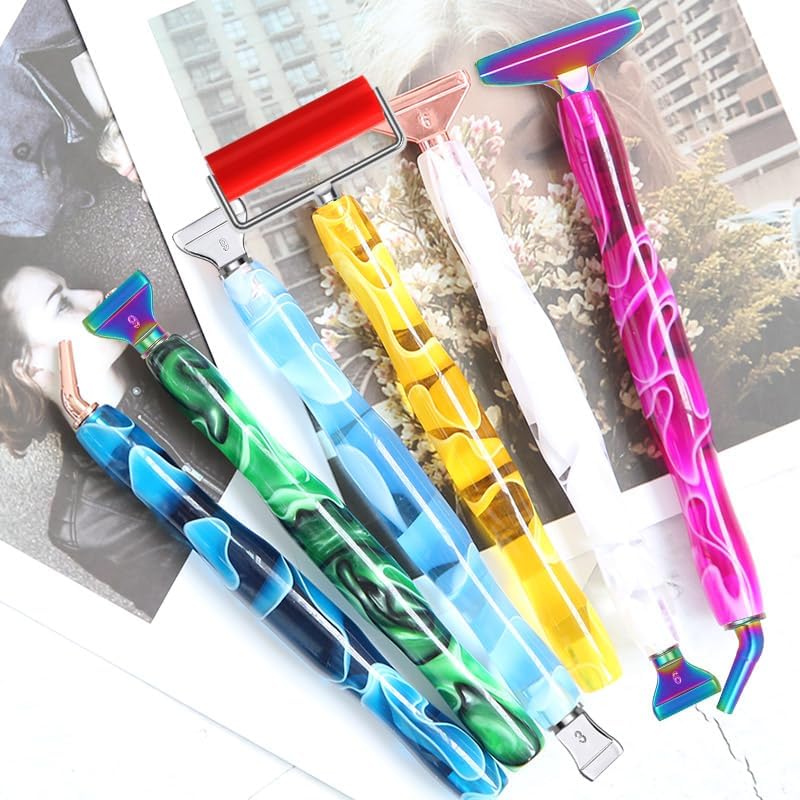 Diamond Art Pens Tools Diamond Painting Accessories Kits With Screw Metal Tip Roller Diamond Painting Pen Drill Bead Dot Pens For Art Craft Nail