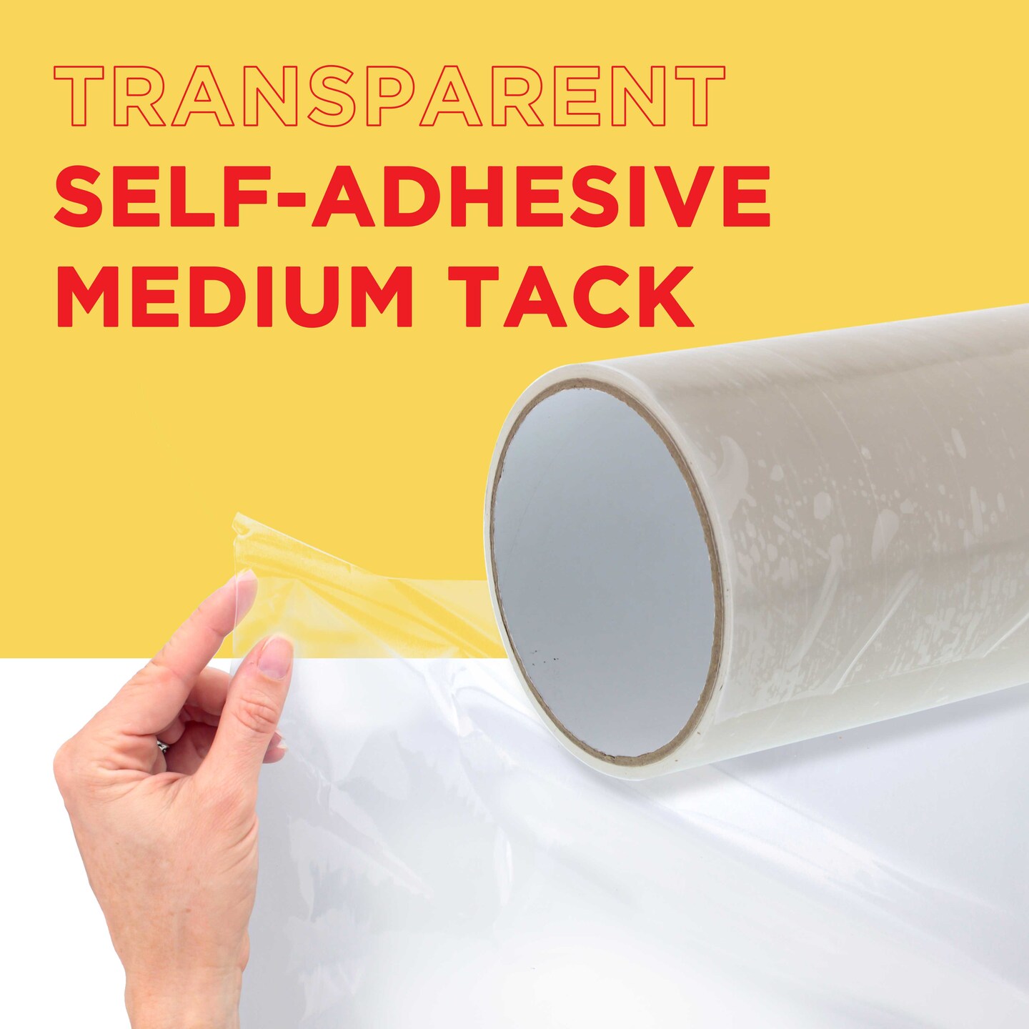 18" x 30' Frisket Masking Film Roll - Self-Adhesive Semi-Transparent Medium-Tack for Artists, Airbrush Graphics, Automotive Painting, Stencil Making, Design Transfer