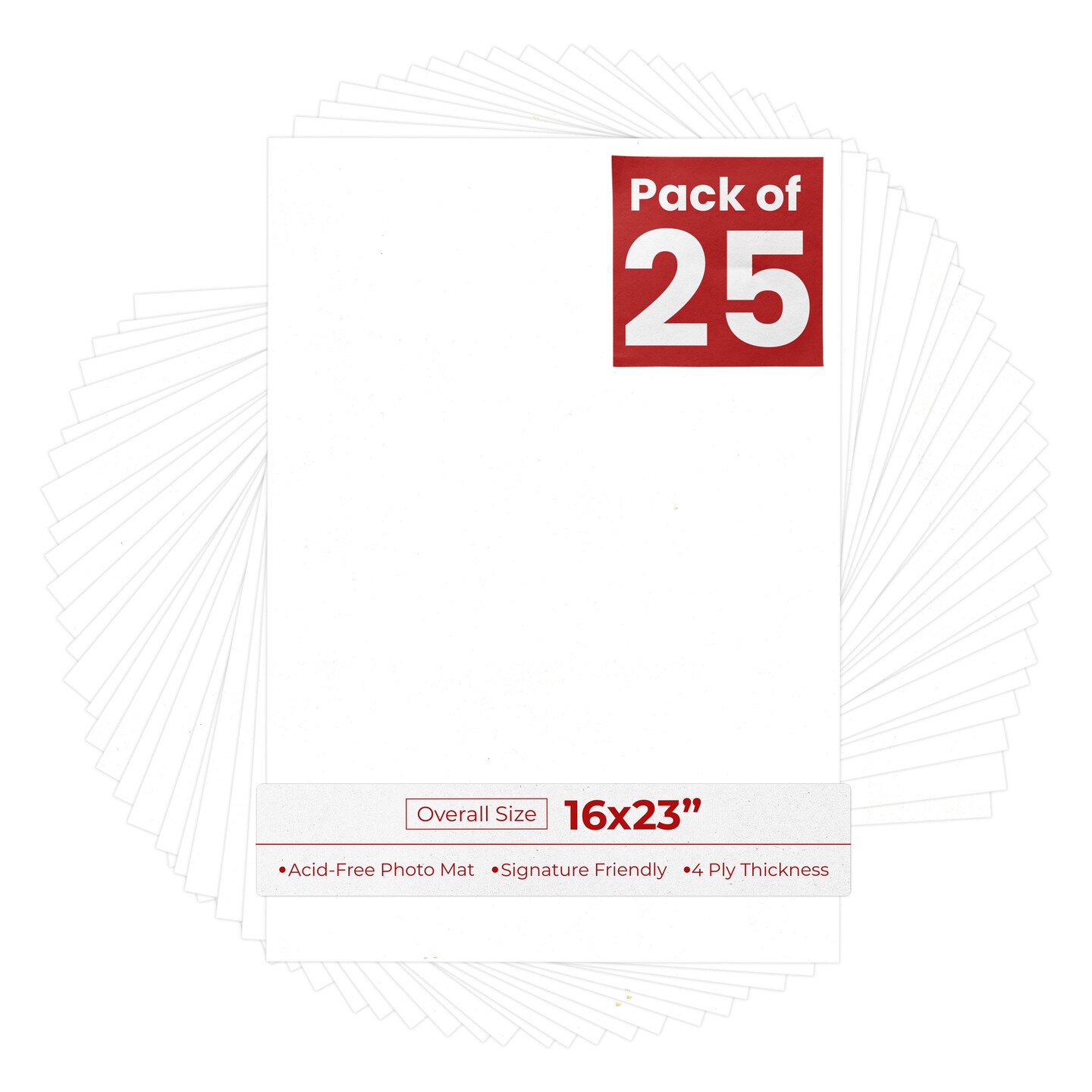 White Suede 16x23 Uncut Mat Board - Blank Sheets, No Opening, Color ...