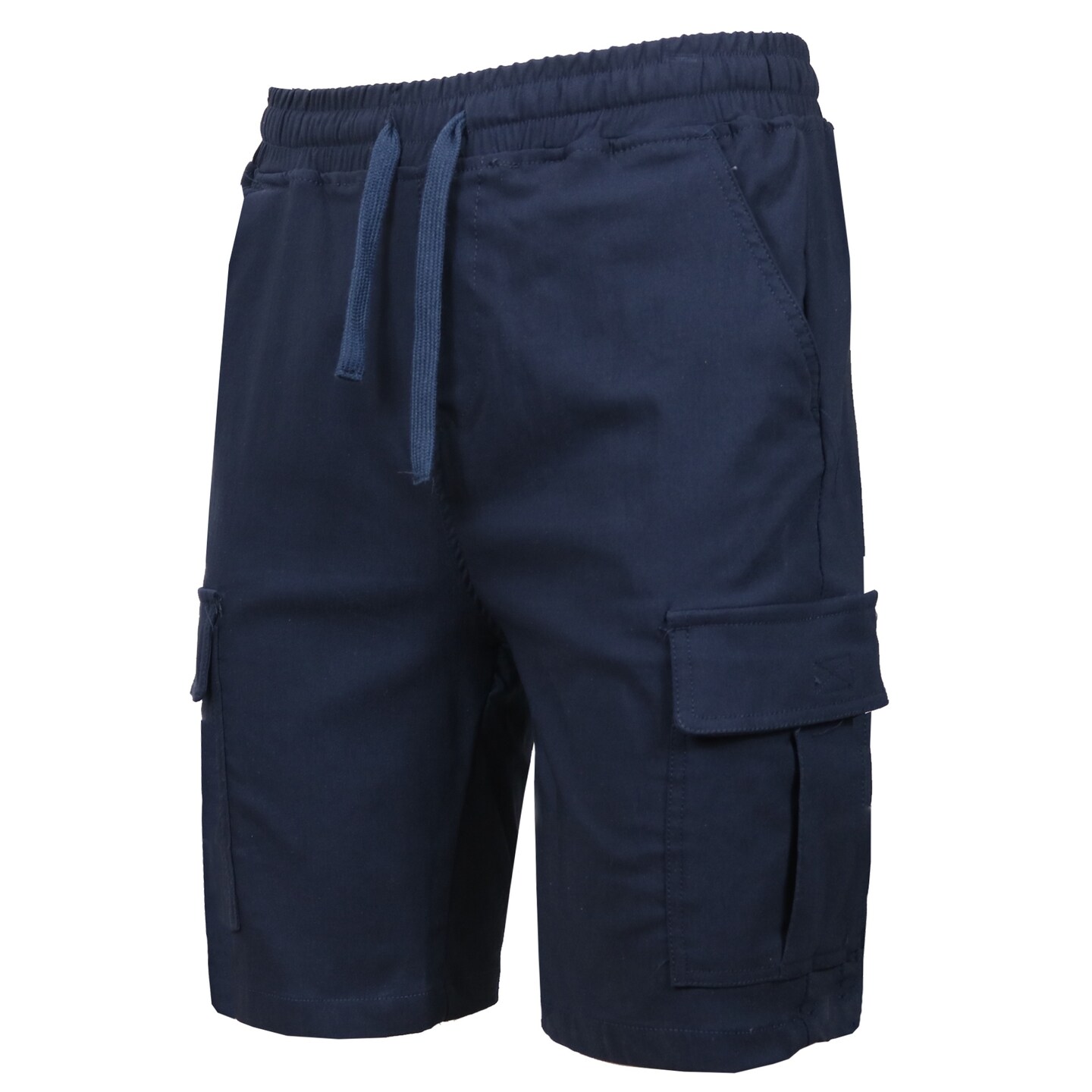 Men’s Flex Cargo Shorts with Elastic Waistband and Drawstring – Comfortable Fit with 6 Pockets and Stretch Fabric (S-2XL)