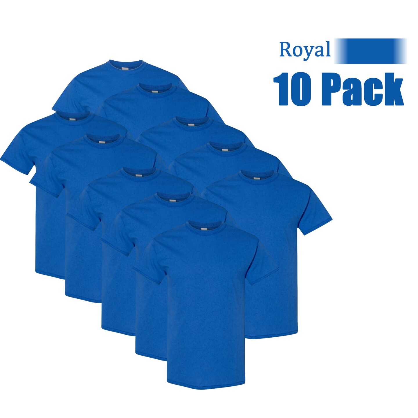 Gildan Heavy Cotton T-Shirt, 10-Pack Professional Grade for Small Business Customization