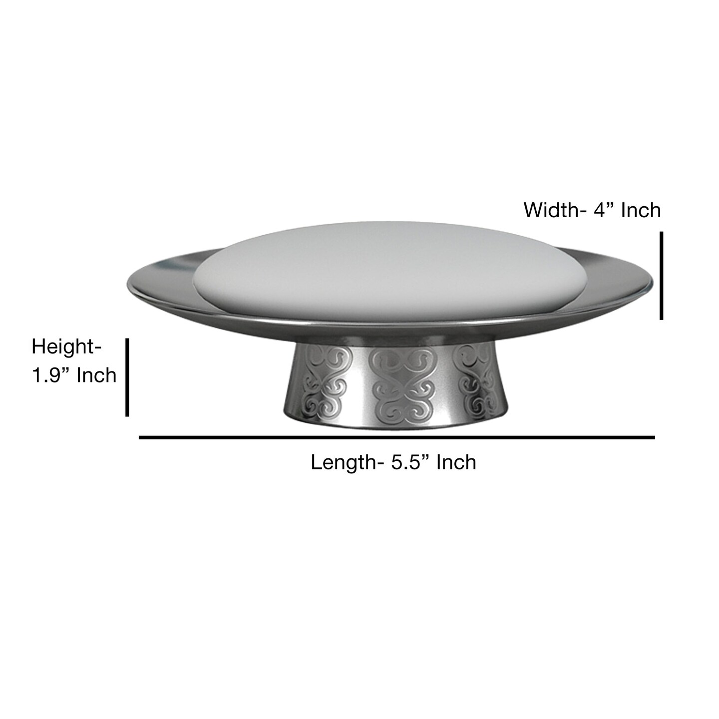 Soap Dish | Bathroom Counter, Shower & Kitchen | Mercury/Etched