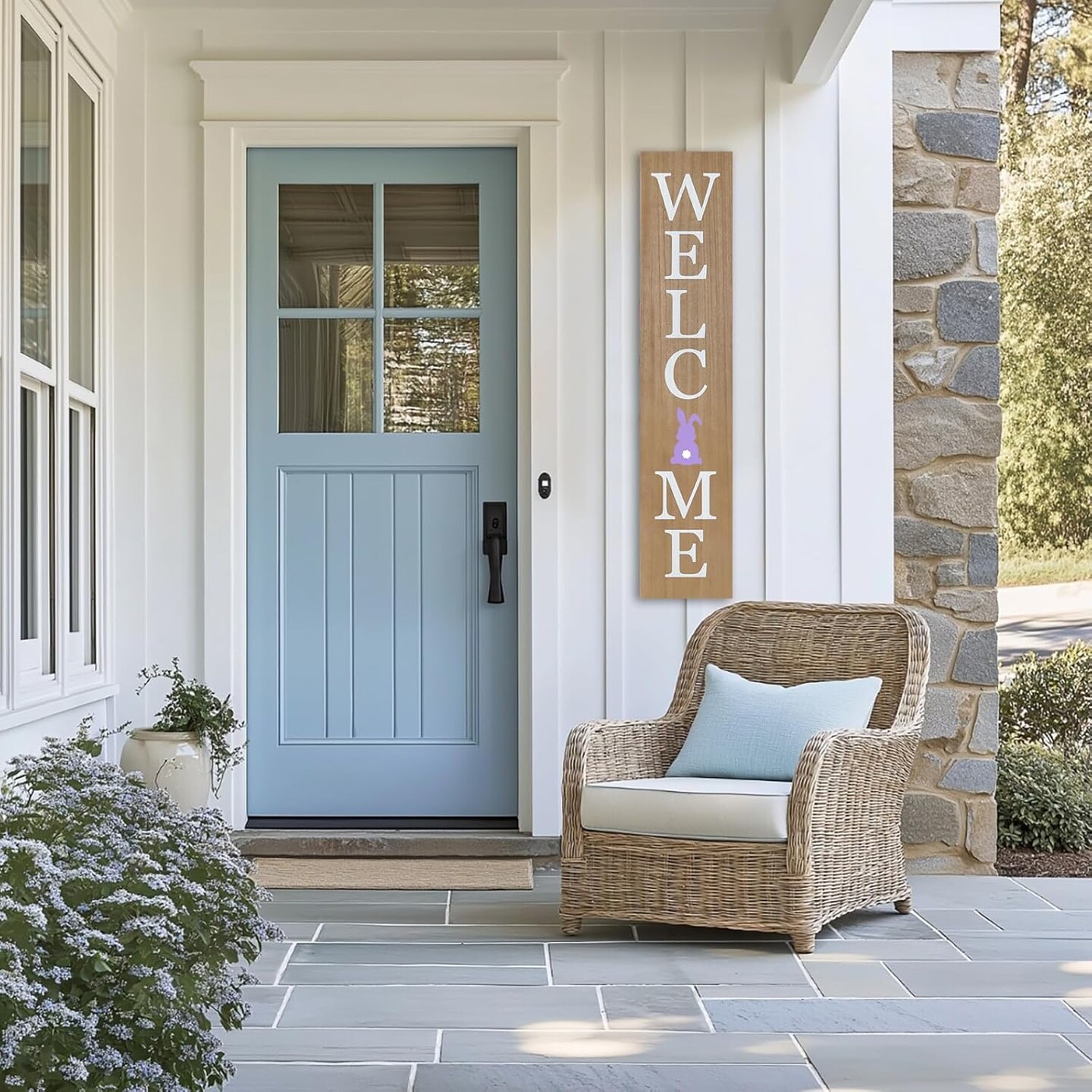 Wooden Porch Welcome Sign (Wood)