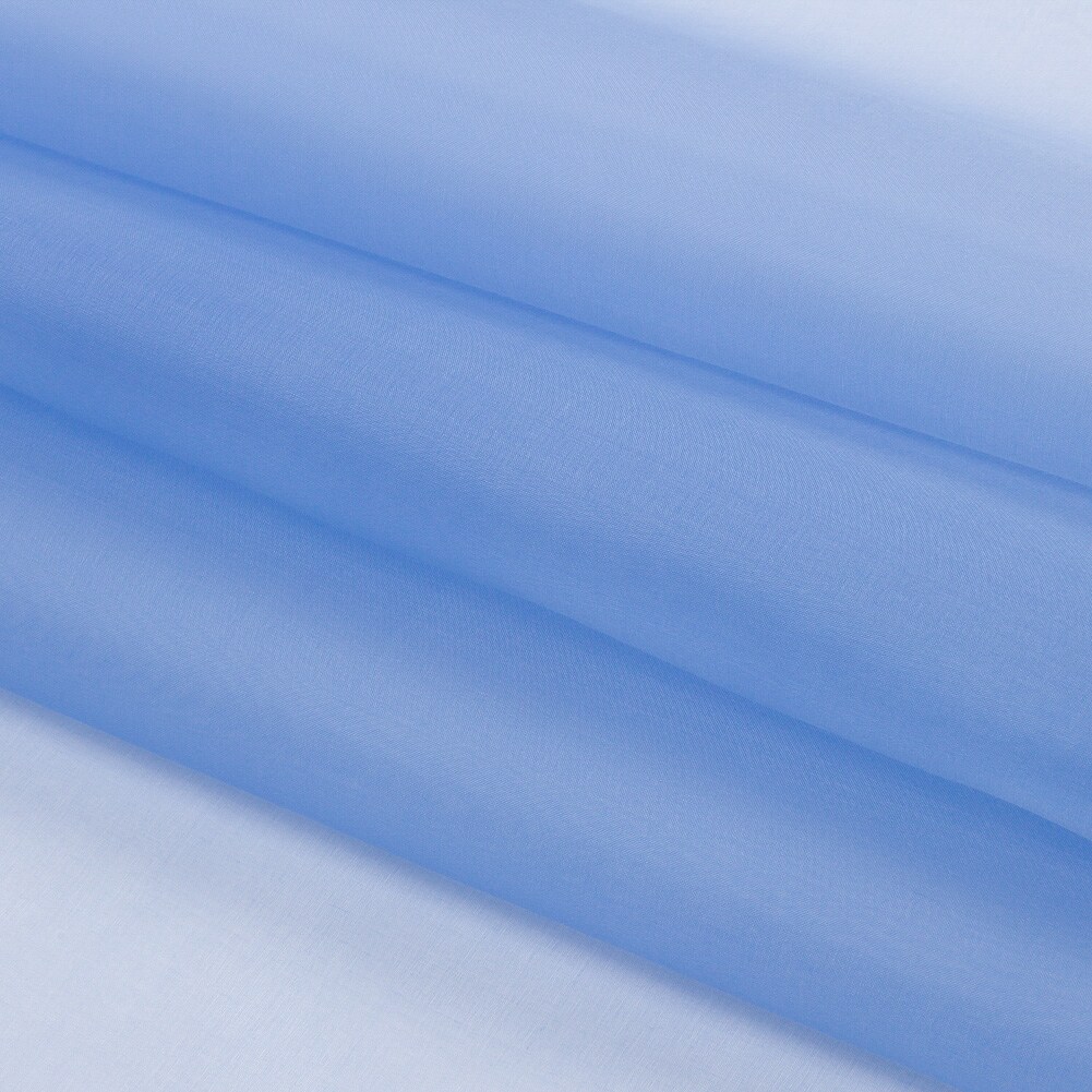 1 Yard Premium Silk Organza Fabric Sheer Lightweight Solid Regatta Blue 44 Inch Width
