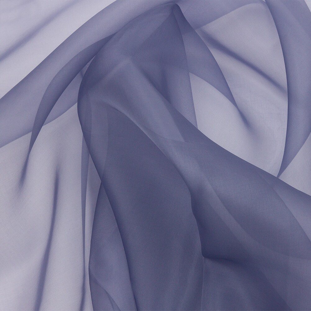 1 Yard Luxurious Infinity Blue Silk Organza Fabric for Wedding Evening Dress Dance Projects 44 Inch Width