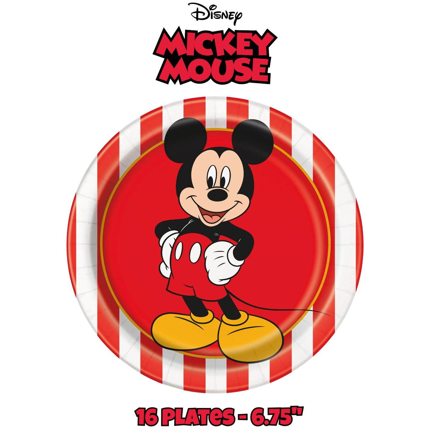 Mickey Mouse Birthday Party Supplies Mickey Mouse Cake Plates - 16ct