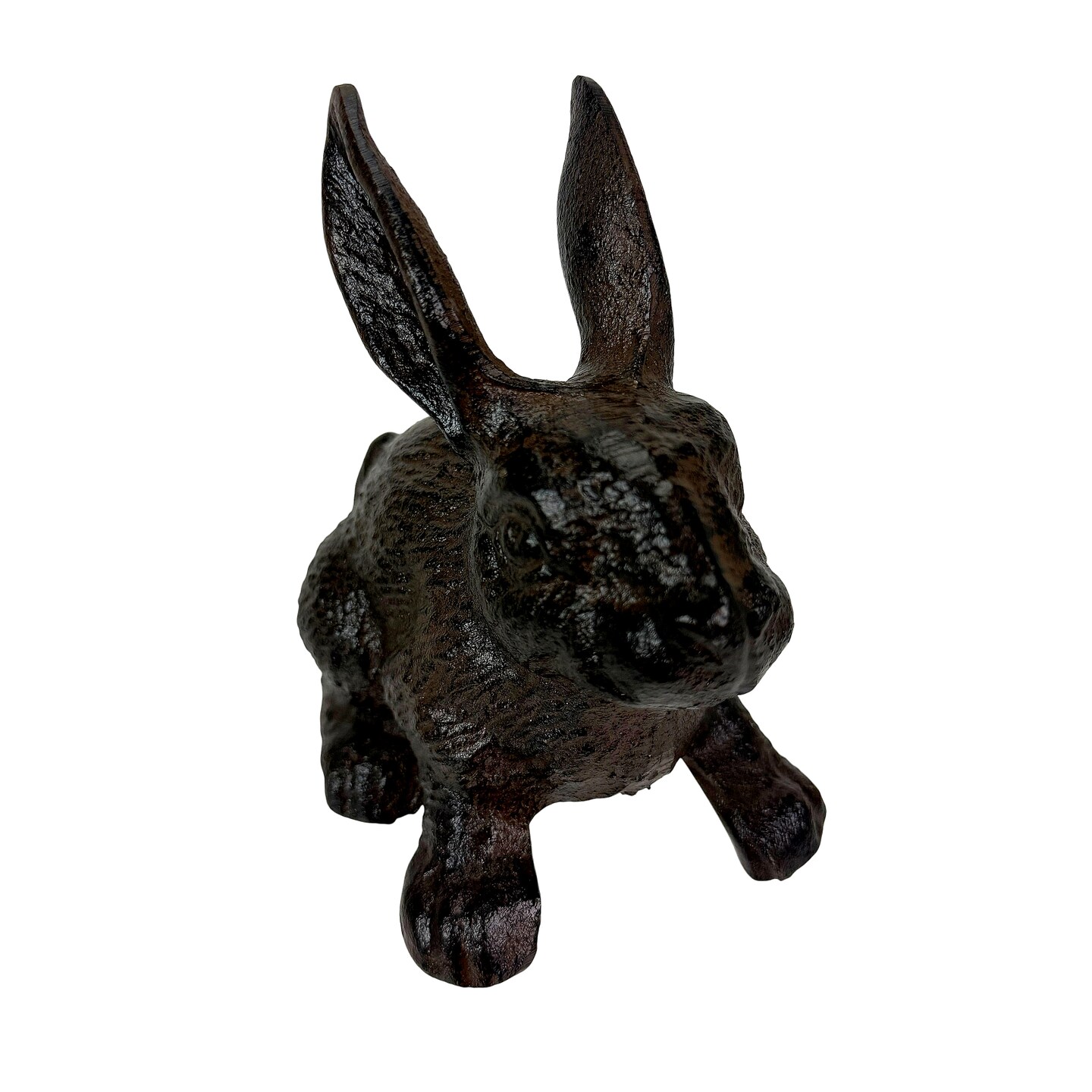 Decorative Bookends Set of 2 Cast Iron Animal Shelf Decor Brown Rustic