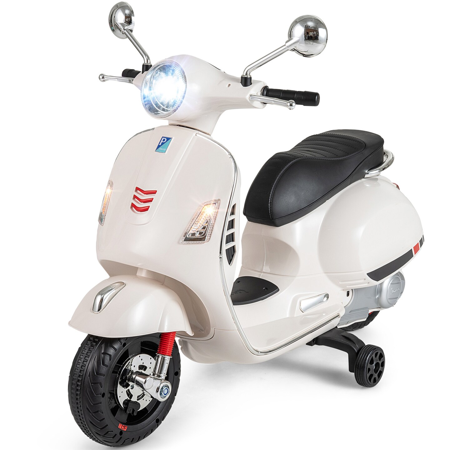 Kids Electric Motorcycle Dual 30W Motor Music Horn LED Lights