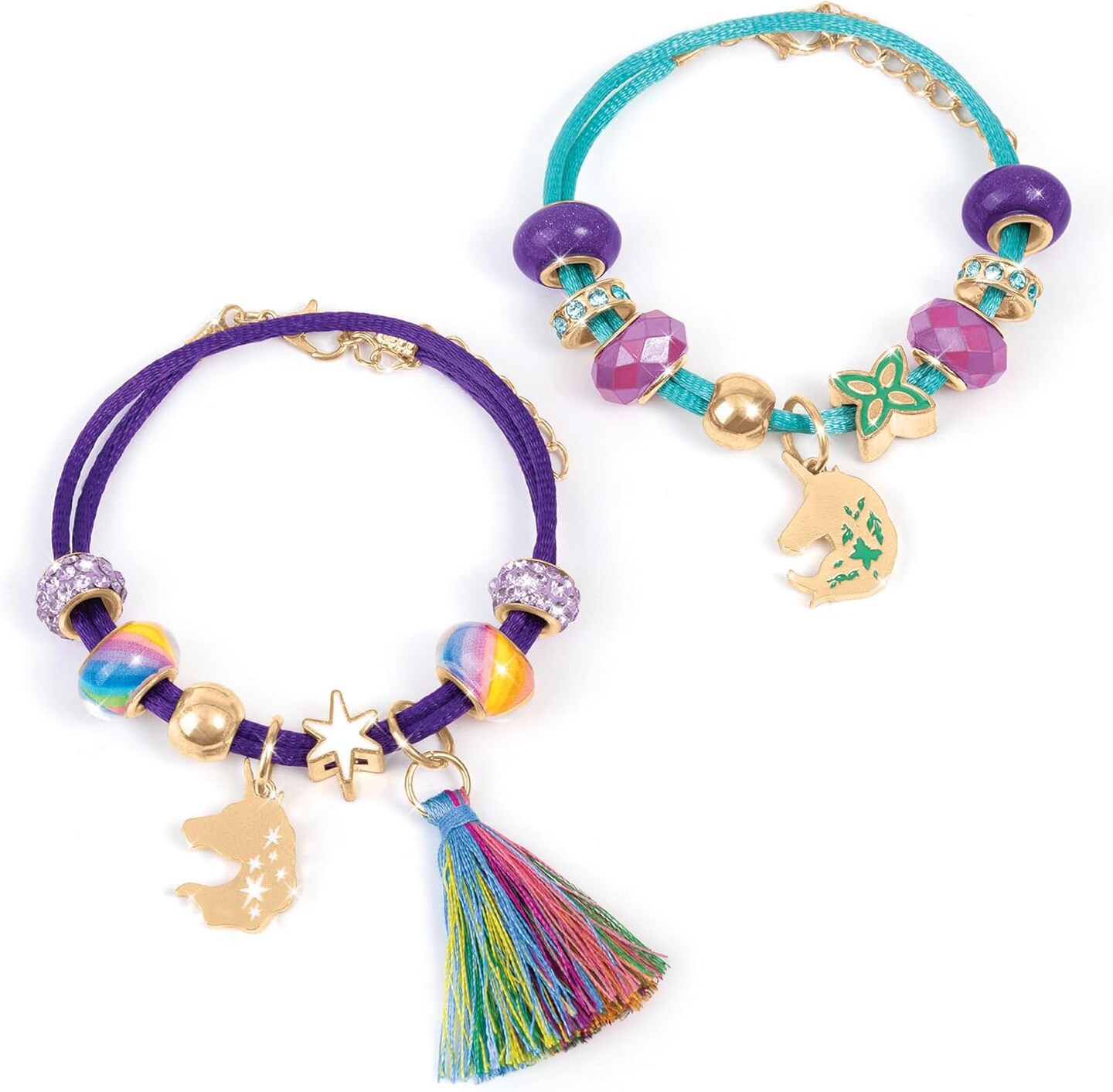 Enchanted Charms Bracelet Kit - 20pc DIY Jewelry Craft (Multicolor) 1.61 x 4.72 x 5.83 inches