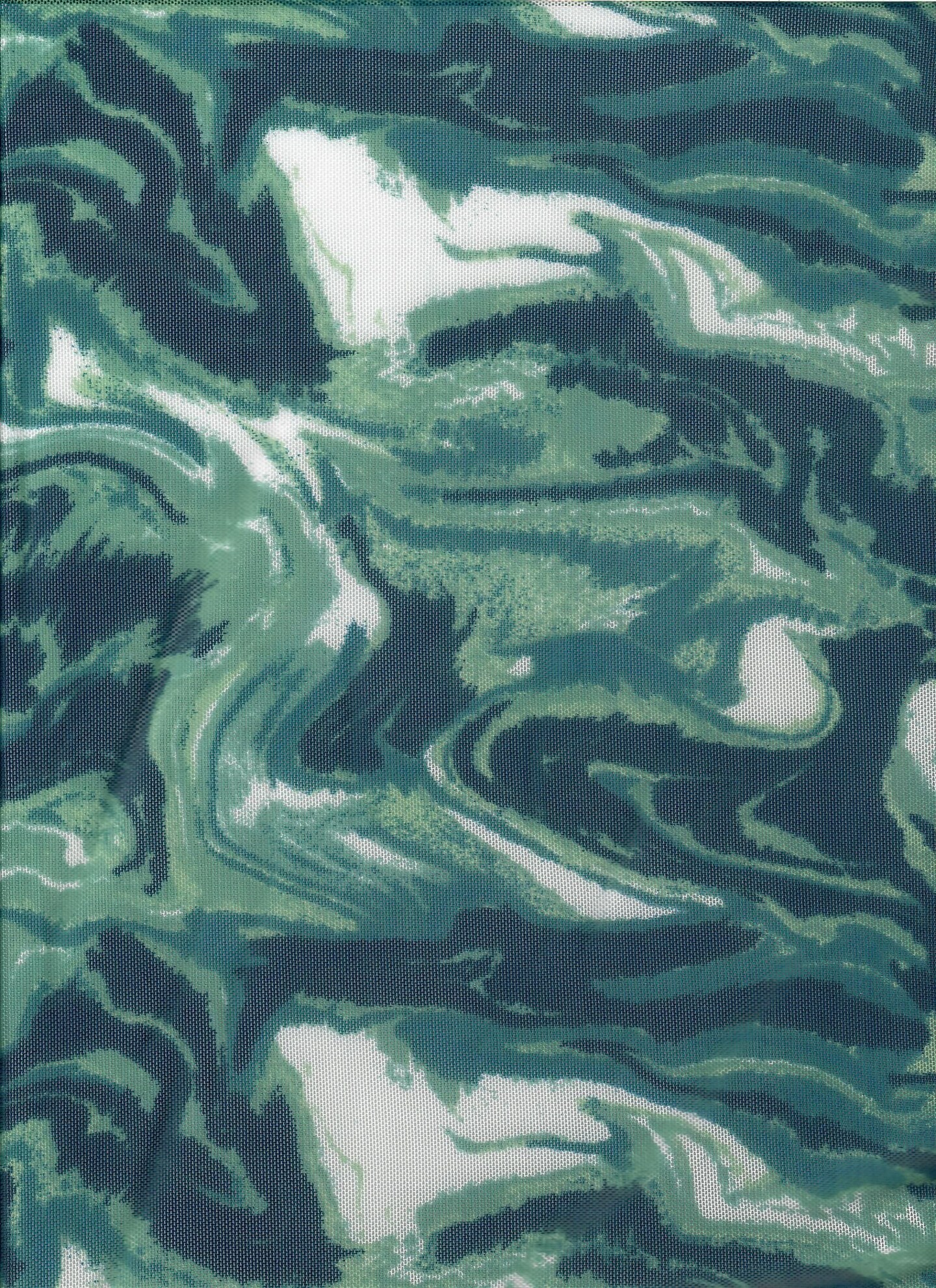 1 Yard Marble Abstract Digital Mesh Fabric Lightweight Stretch Sheer 54” Wide for Apparel & Crafts