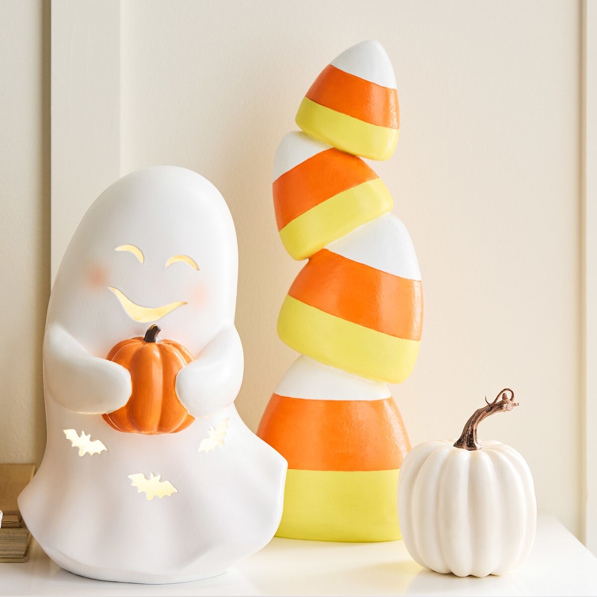 18&#x22; Tricky Treats Stacked Candy Corn