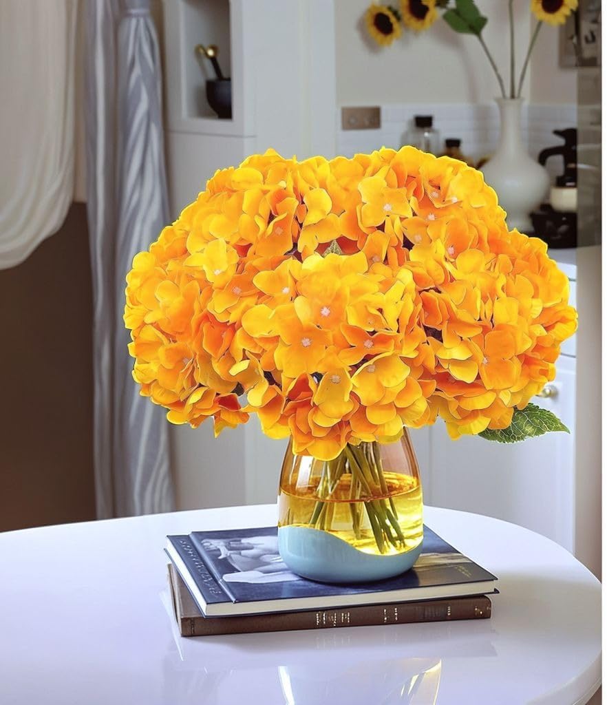 Artificial Fake Flowers Plants Silk Hydrangea Arrangements