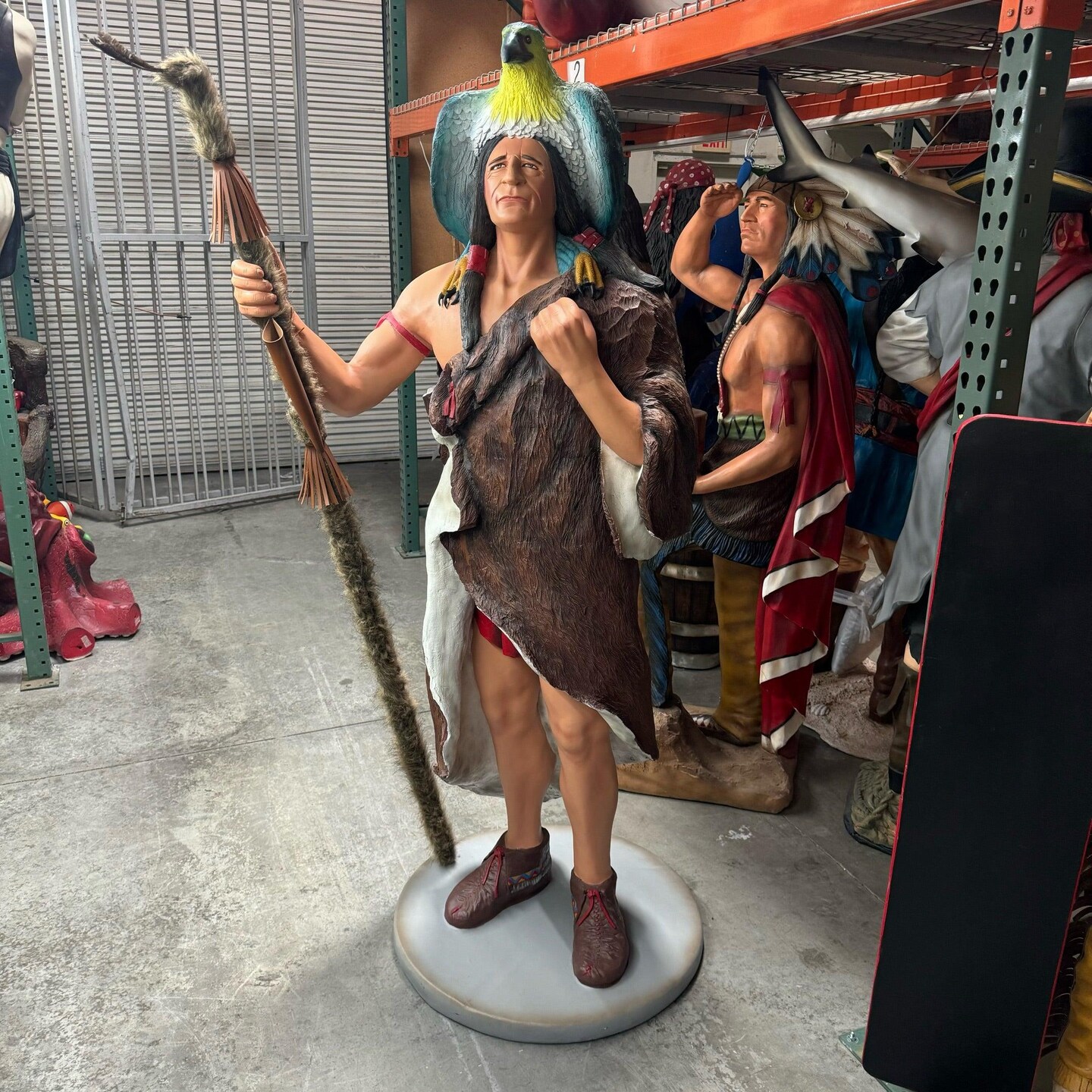 Indian Medicine Man Life Size Statue