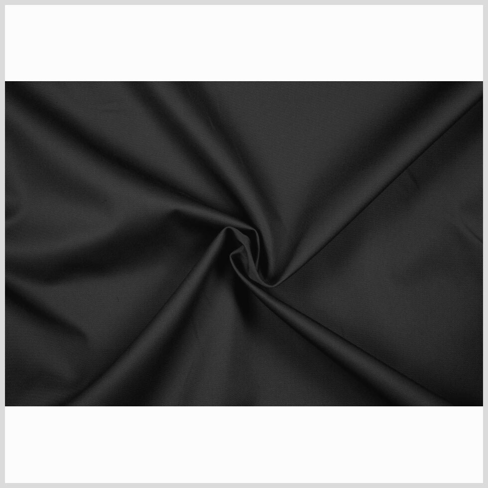 1 Yard Organic Cotton Twill - Charcoal Gray Fabric 59 Inches Width