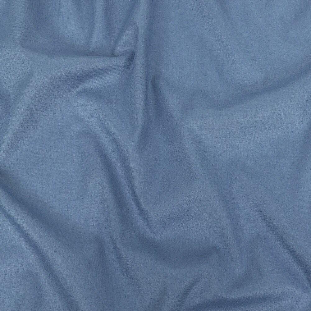 1 Yard Denim Mercerized Organic Egyptian Cotton Voile Premium Solid Fabric